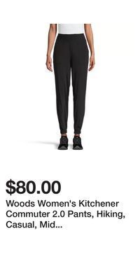 Sport Chek Woods women's kitchener commuter 2.0 pants, hiking, casual, mid rise, lightweight offer