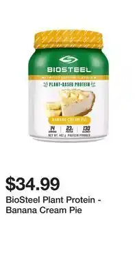 Sport Chek Biosteel plant protein - banana cream pie offer