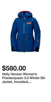 Sport Chek Helly hansen women's powderqueen 3.0 winter ski jacket, insulated, hooded, waterproof offer