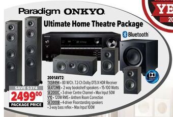2001 Audio Video Ultimate home theatre package offer