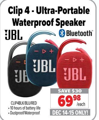 2001 Audio Video Jbl clip 4 - ultra-portable waterproof speaker offer