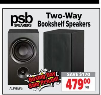 2001 Audio Video Two-way bookshelf speakers offer