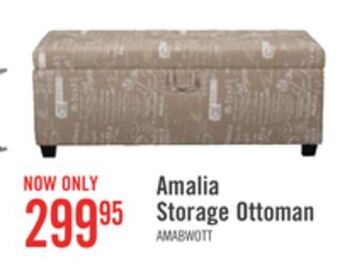 The Brick Amalia polyester ottoman with shoe storage - beige offer