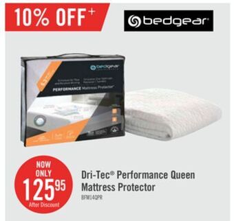 The Brick Bedgear dri-tec® performance queen mattress protector offer