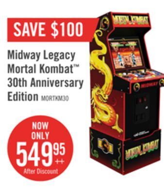 The Brick Arcade1up midway legacy mortal kombat™ 30th anniversary edition arcade cabinet with riser offer