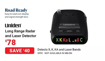 Visions Electronics Uniden long range radar and laser detector offer