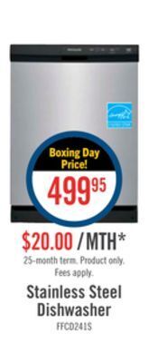 The Brick Frigidaire built-in dishwasher - ffcd2413us offer