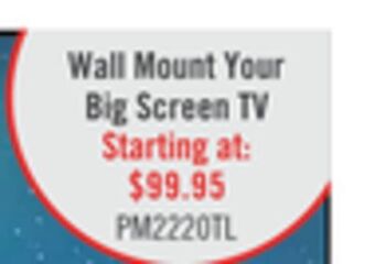 The Brick Corliving tilting wall mount for 40" - 100" televisions offer