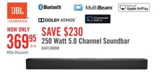 The Brick Jbl 5-channel multibeam™ soundbar - jblbar50mbblkam offer