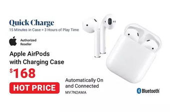 Visions Electronics Apple airpods with charging case offer
