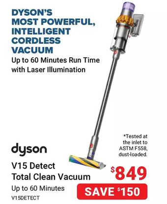 Dyson v15 detect total clean vacuum
