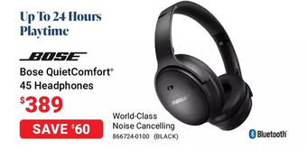 Visions Electronics Bose quietcomfort 45 headphones offer