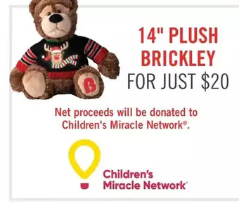 The Brick 14" plush brickley offer