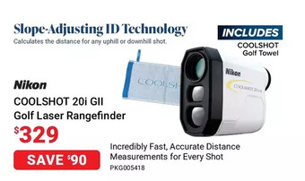 Visions Electronics Nikon coolshot 20i gii golf laser rangefinder offer