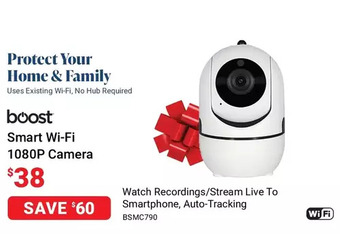 Visions Electronics Boost smart wi-fi 1080p camera offer