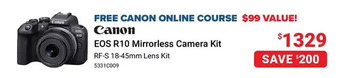 Visions Electronics Canon eos r10 mirrorless camera kit offer
