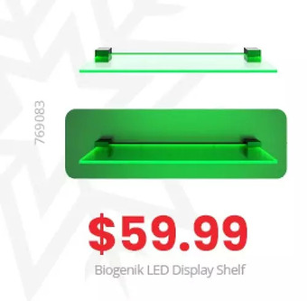 GameStop Biogenik led display shelf offer