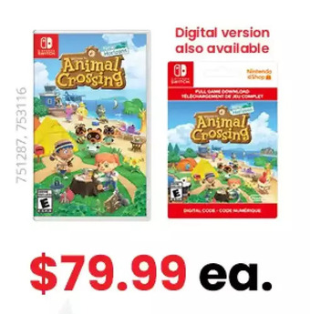 GameStop Animal crossing: new horizons offer