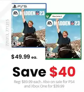 GameStop Madden nfl 23 offer