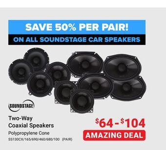 Visions Electronics Soundstage two coaxial speakers offer