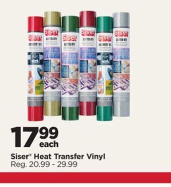 Michaels Siser® heat transfer vinyl offer
