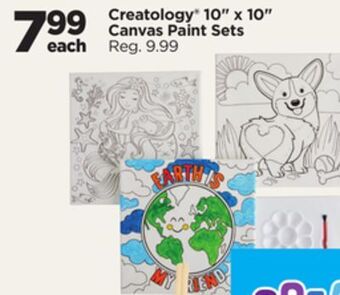 Michaels Creatology 10" x 10" canvas paint sets offer