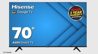 Visions Electronics Hisense 70" a68h smart tv offer