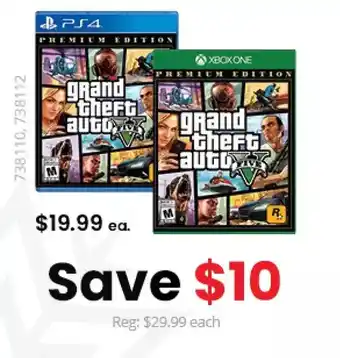 GameStop Grand theft auto v: premium edition offer
