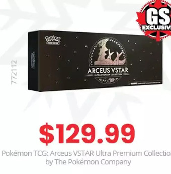 GameStop Pokemon trading card game: arceus vstar ultra-premium collection offer