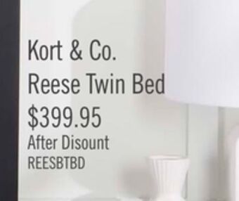 The Brick Reese twin bed - black and grey offer