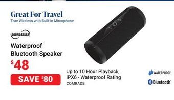 Visions Electronics Soundstage waterproof bluetooth speaker offer