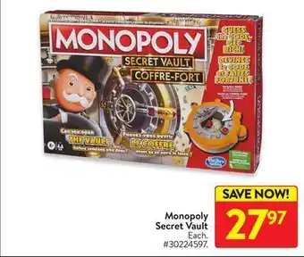 Walmart Monopoly secret valut offer