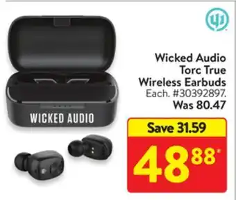 Walmart Wicked audio torc true wireless earbuds offer
