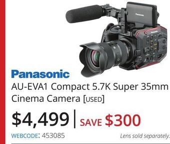 Vistek Panasonic au-eva1 compact 5.7k super 35mm cinema camera [used] offer