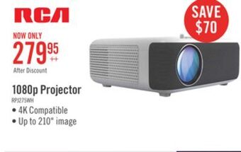 The Brick Rca 1080p projector compatible with 4k - rpj275 offer