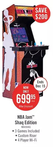 The Brick Arcade1up nba jam™ shaq edition 4-player wi-fi enabled arcade cabinet offer
