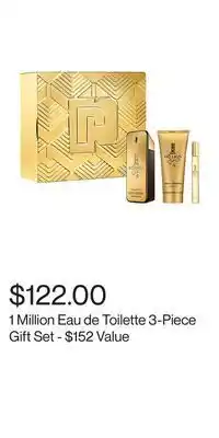 Hudson's Bay 1 million eau de toilette 3-piece gift set - $152 value offer