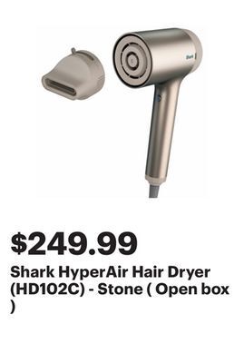 Best Buy Shark hyperair hair dryer (hd102c) - stone ( open box ) offer