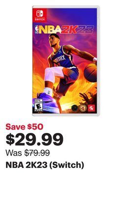Best Buy Nba 2k23 (switch) offer