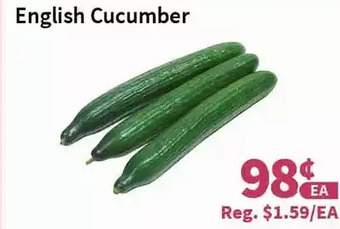 Blue Sky Supermarket English cucumber offer