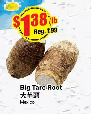 Btrust Supermarket Big taro root offer