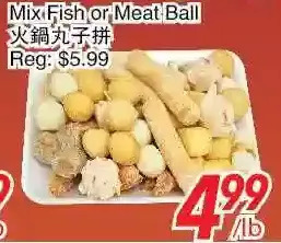 Foody World Mix fish or meat ball offer