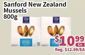 Blue Sky Supermarket Sanford new zealand mussels offer