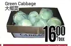 Nations Fresh Foods Green cabbage offer