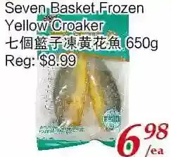 Tone Tai Supermarket Seven basket frozen yellow croaker offer