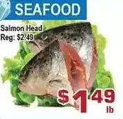 Top Food Supermarket Salmon head offer