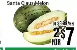 Nations Fresh Foods Santa claus melon offer