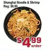 Top Food Supermarket Shanghai noodle & shrimp offer