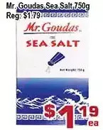 Top Food Supermarket Mr. goudas sea salt offer