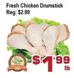 Top Food Supermarket Fresh chicken drumstick offer